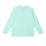 QXK2521, 230G-20S Long Sleeve T-shirt Ribbed Cuffs - 图片 12