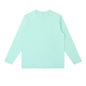 QXK2521, 230G-20S Long Sleeve T-shirt Ribbed Cuffs - 图片 12