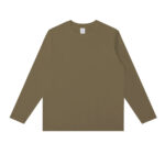 QXK2521, 230G-20S Long Sleeve T-shirt Ribbed Cuffs - 图片 8