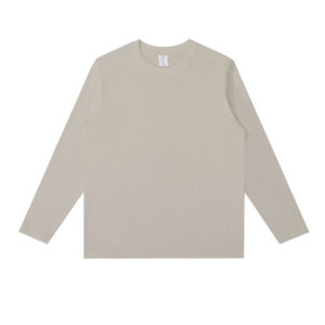 QXK2521, 230G-20S Long Sleeve T-shirt Ribbed Cuffs - 图片 11