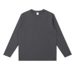 QXK2521, 230G-20S Long Sleeve T-shirt Ribbed Cuffs - 图片 4