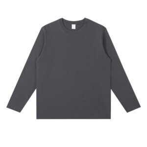 QXK2521, 230G-20S Long Sleeve T-shirt Ribbed Cuffs - 图片 4