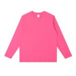 QXK2521, 230G-20S Long Sleeve T-shirt Ribbed Cuffs - 图片 6
