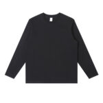 QXK2521, 230G-20S Long Sleeve T-shirt Ribbed Cuffs - 图片 9